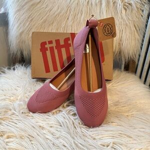 Fitflop Allegro Knit Ballet Flats | Size 6.5 | Warm Rose 🌹 | New with Tags